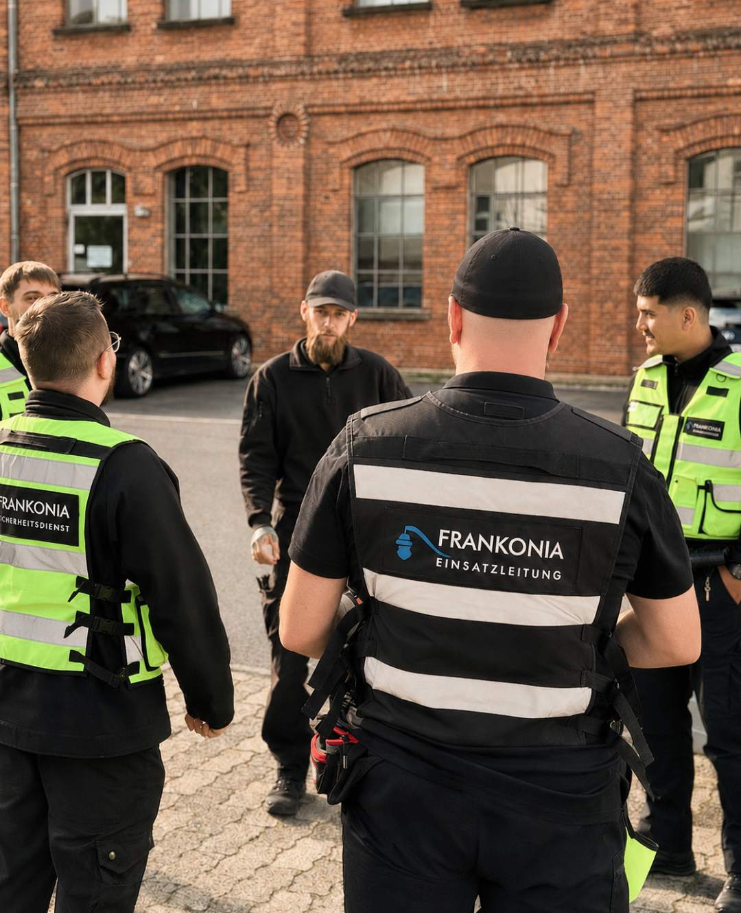 FRANKONIA-Sicherheitsteam bei der Einarbeitung